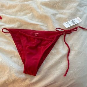 L.A. Hearts Red Tie Bikini bottom